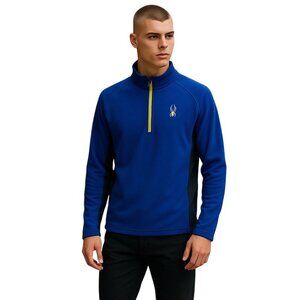 Spyder Outbound Half Zip Pullover Jacket Blue Size L